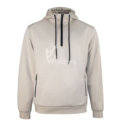 Männer 1/4 Zip Pullover Hoodie Sweatshirts mit Drawcord